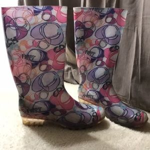 Coach Rain Boots Size 8